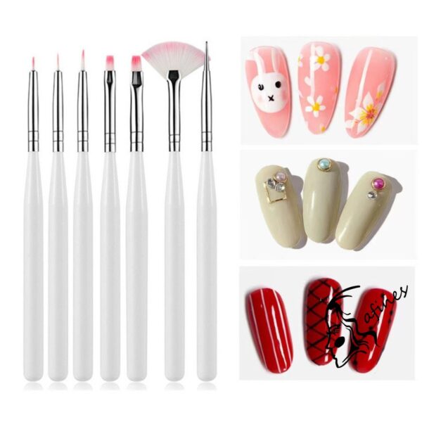 PINCEL P/DECORACIÓN DE UÑAS (7 PCS) AF50169