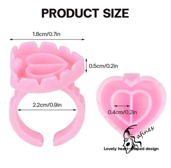 ANILLO P/PEGAMENTO CORAZON (100 PCS) AF50340 - Image 3