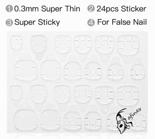 ADHESIVO BIFAZ PARA UÑAS (5 PCS) AF50725 - Image 2