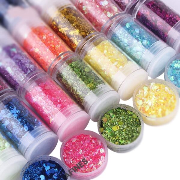 SCAMA CON GLITTER (12 PCS) AF50504 - Image 2