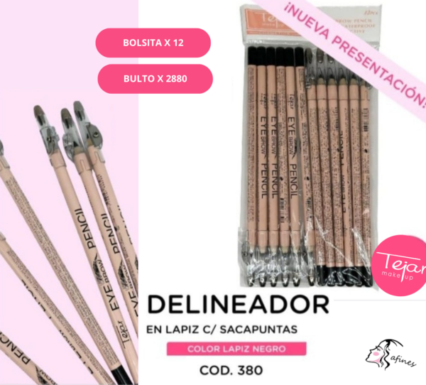 LAPIZ DELINEADOR C/SACAPUNTAS (12 PCS) TEJAR 86588