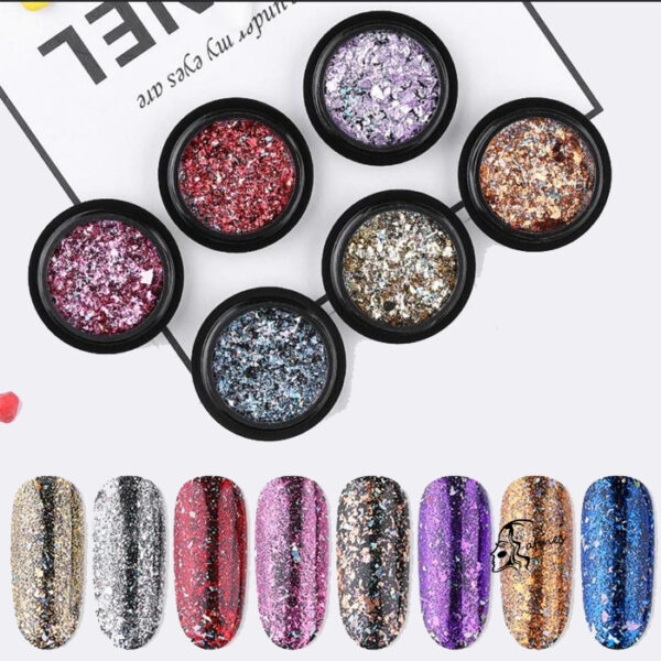 POLVO PARA UÑAS (6 PCS) AF50838