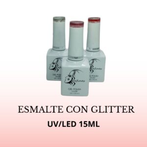 ESMALTE GEL POLISH GLITTER AFINES 15ML