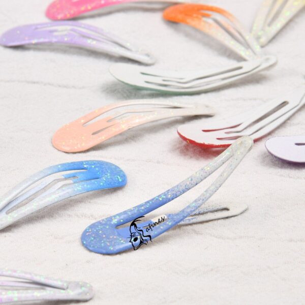 HEBILLAS  C/GLITTER EN BLISTER(4 PCS) AF050 - Image 2