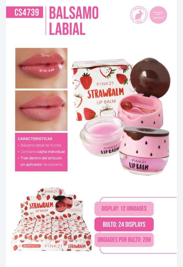 BÁLSAMO LABIAL FORMA DONUT PINK21 CS4739