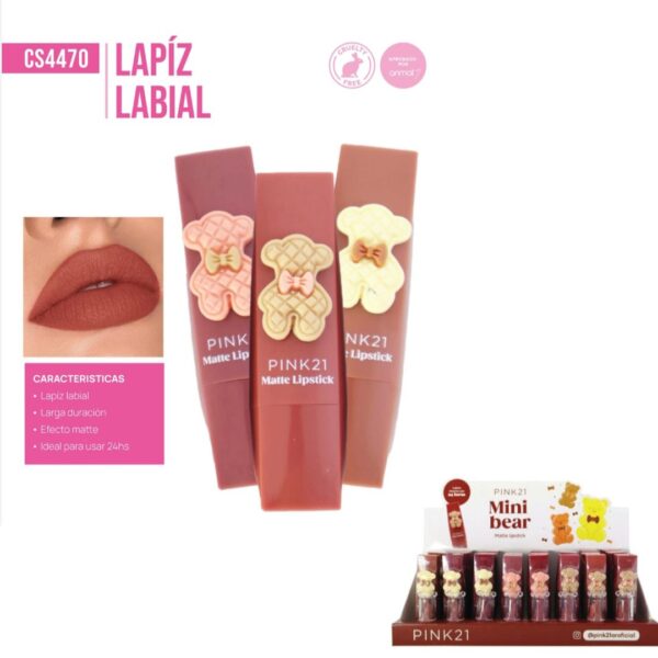 LABIAL EN BARRA MATTE PINK21 CS4470