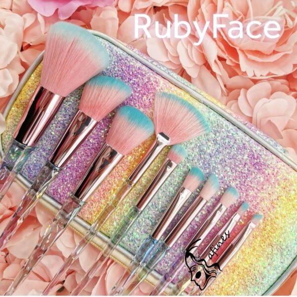 SET DE BROCHAS (10PC) C/STUCHE RUBYFACE AF51423 - Image 6