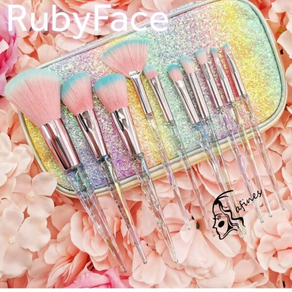 SET DE BROCHAS (10PC) C/STUCHE RUBYFACE AF51423 - Image 5