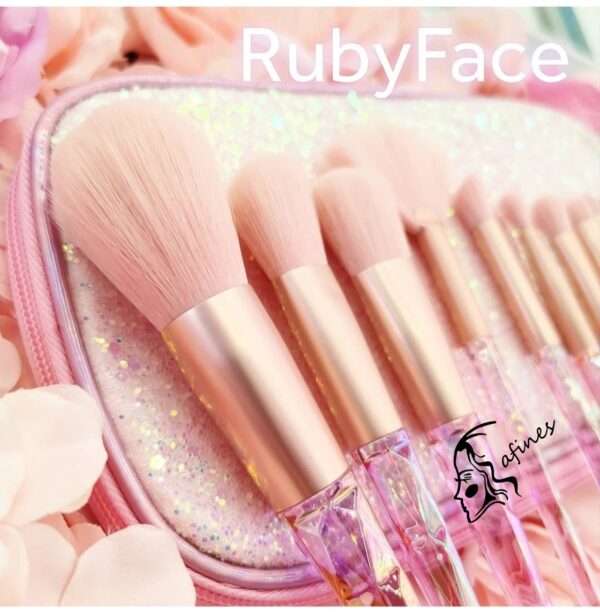 SET DE BROCHAS (10PC) C/STUCHE RUBYFACE AF51423 - Image 4