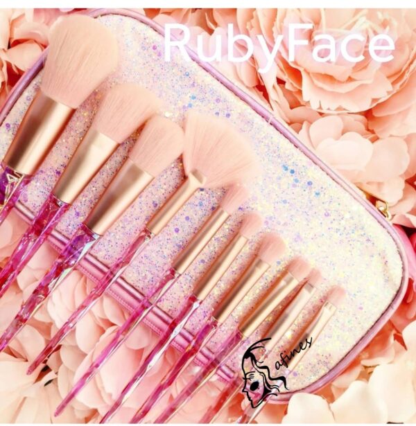 SET DE BROCHAS (10PC) C/STUCHE RUBYFACE AF51423 - Image 3