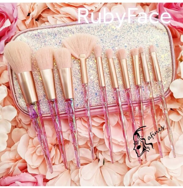 SET DE BROCHAS (10PC) C/STUCHE RUBYFACE AF51423 - Image 2