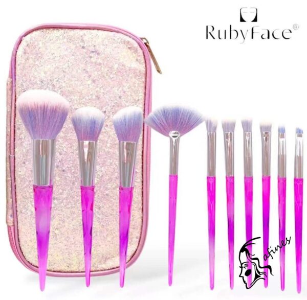 SET DE BROCHAS (10PC) C/STUCHE RUBYFACE AF51423 - Image 9