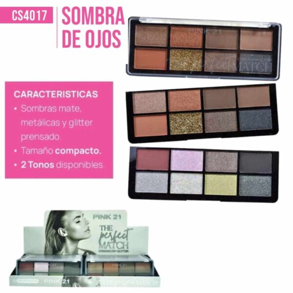 SOMBRAS (8C) PINK21 CS4017