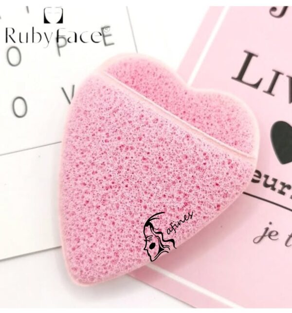 SET DE ESPONJAS (2PC) CORAZÓN RUBYFACE AF51421 - Image 3