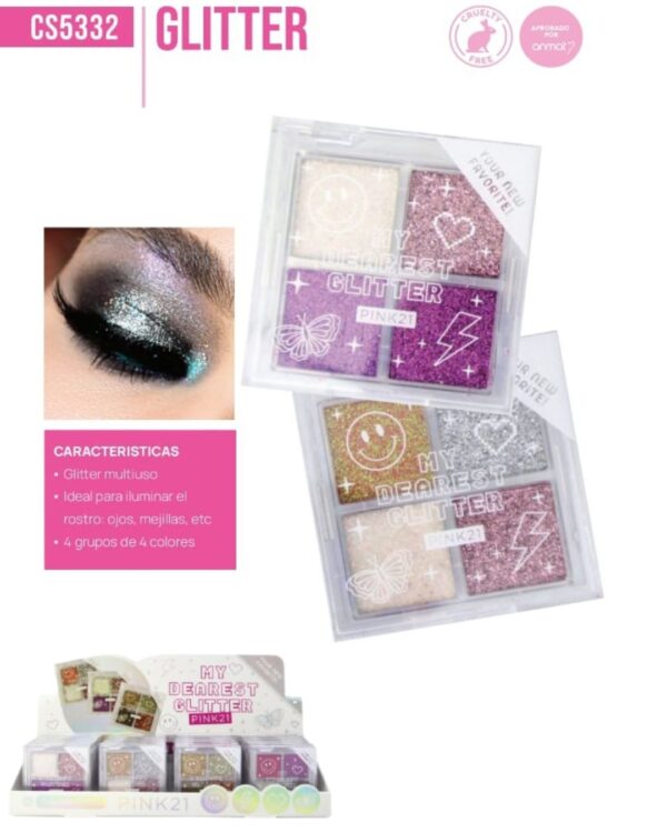 GLITTER (4C) PINK21 CS5332