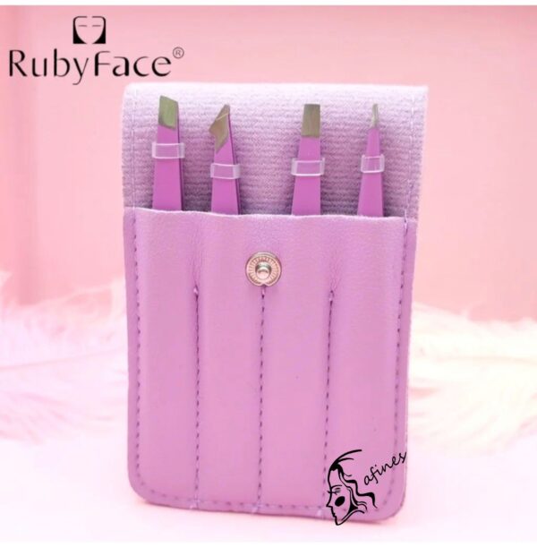 SET DE PINZAS (4PC) C/ESTUCHE RUBYFACE AF51066 - Image 6