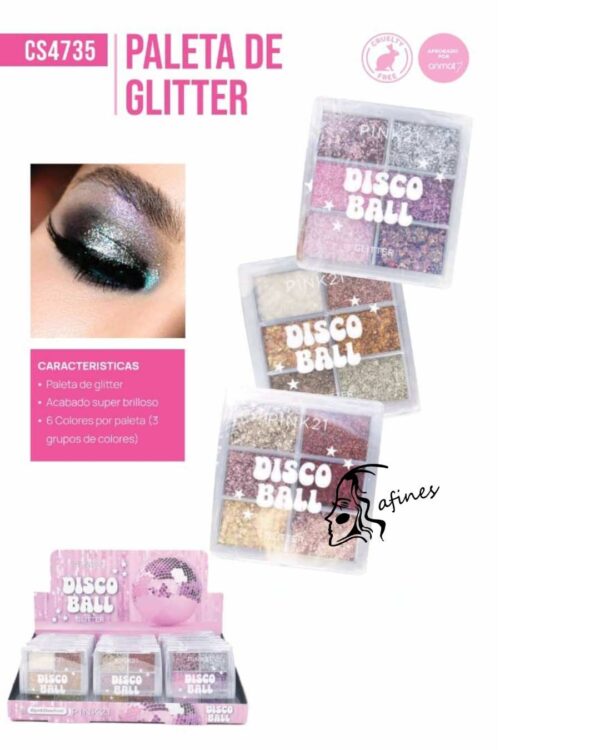 PALETA DE GLITTER PINK21 CS4735